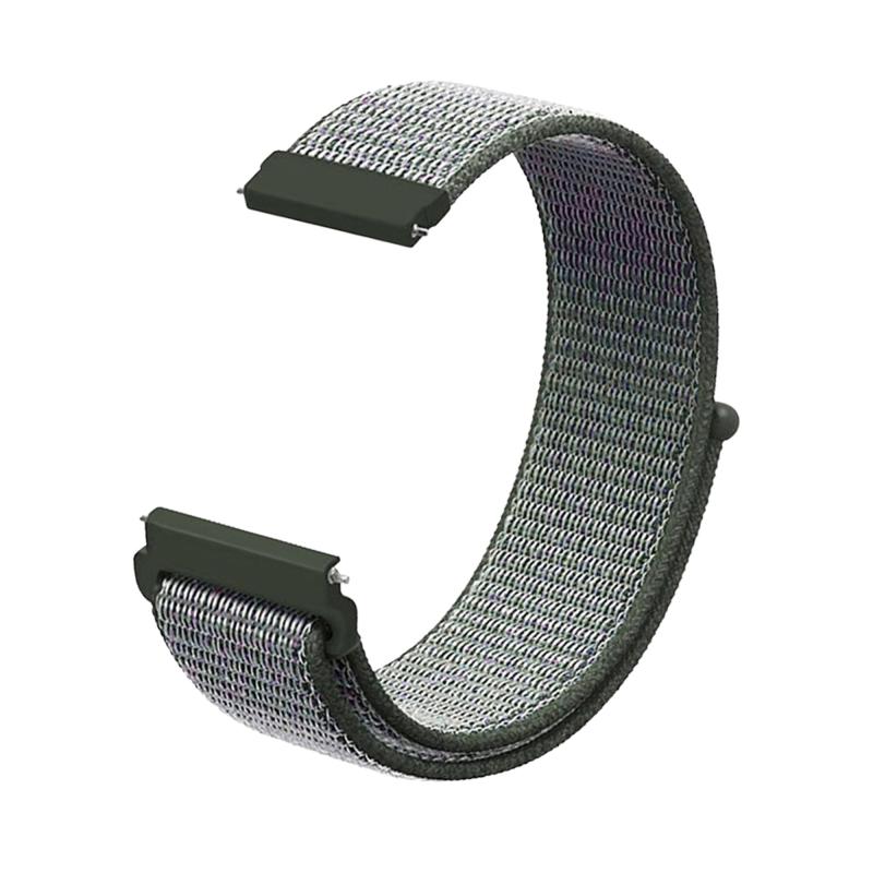 [] 腕時計ベルト18mm/20mm/22mmスマートウォッチ用 ナイロン素材ベルクロ式装着 肌にやさしく着けやすい 時計バンド
