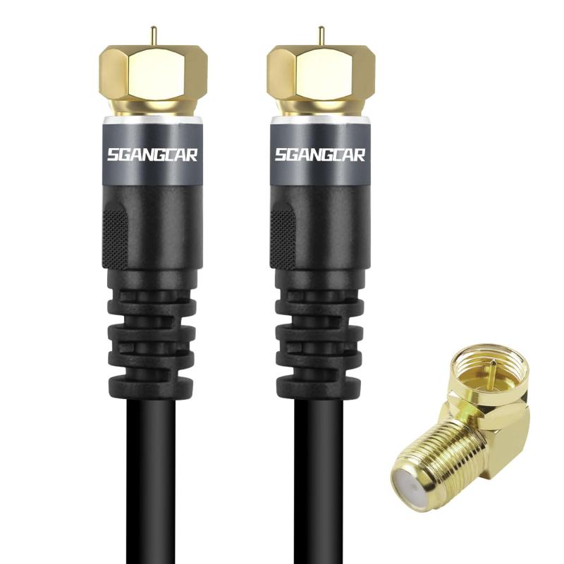 アンテナケーブル S-4C-FB同軸ケーブル ネジ式コネクタ 4K8K地デジ/BS/CS/CATV放送対応 1.5M