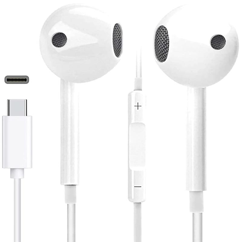 2025新版イヤホン 有線 タイプc Type-C タイプc イヤホン 有線 マイク付き 通話可能 IFI音質 重低音 ハイレゾ対応 音量調整 Type Cインターフェース使用 iPhone17/16/15/Galaxy/Pixel/Android対応