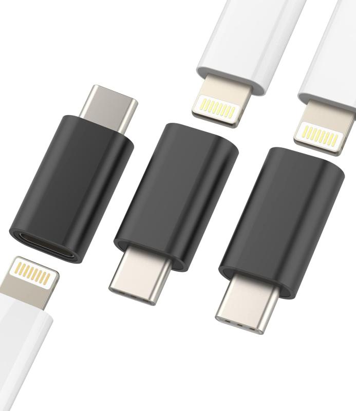 6 USB Cライトニング変換アダプタタイプc アダプター(3パック)lightning Type-C プラグコネクタ対応Apple MFI認定 アップル Cタイプ充電ケーブルUSB-C 対応iPhone15 Pro iPad MacBook Air対応