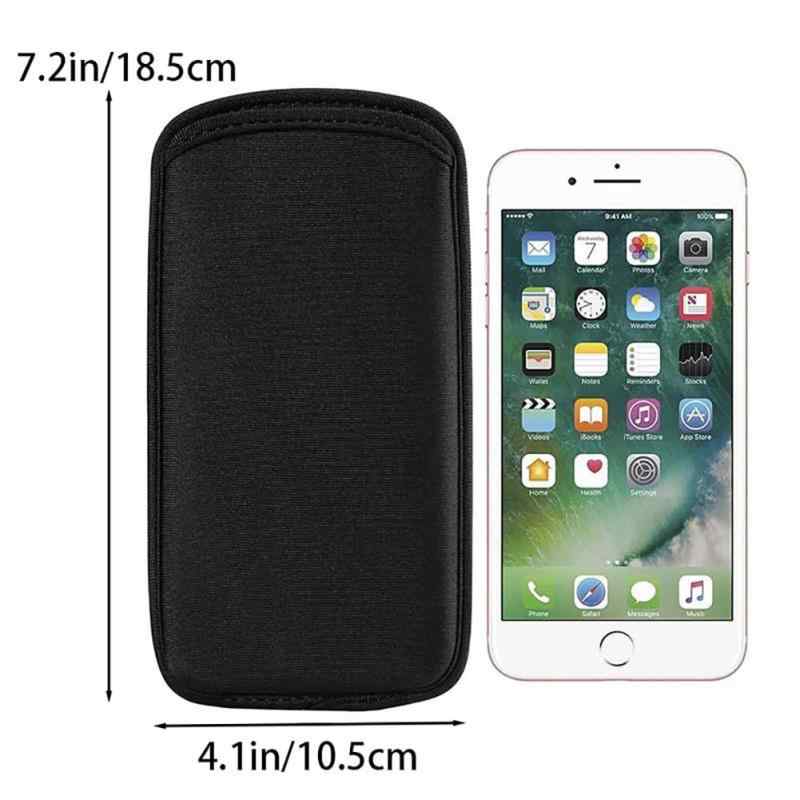 スマートフォン スマホ 保護ケース スリップケース スリーブケース スリーブポーチ インナーケース ガジェットポーチ クッション素材 ネオプレン 衝撃吸収 傷防止 全面保護 落下防止 持ち運び 携帯用 収納 薄型 スリム 軽量 シンプル デザイン ブラック ビジネス tsunagu2017-10095474 TsuNaGu2017 サンプル画像2