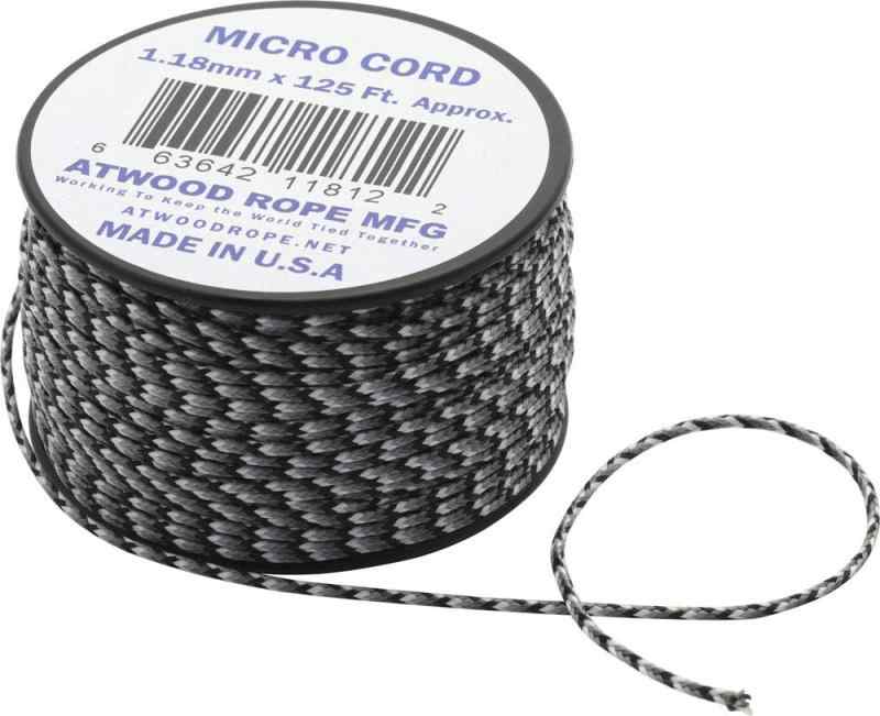 アットウッドロープ(Atwood Rope) マイクロコード 太さ1.18mm 長さ38m太さ：φ1.18mm長さ：38m耐荷重：45kg素　材：ポリエステル/ナイロン生産国：Made in USA