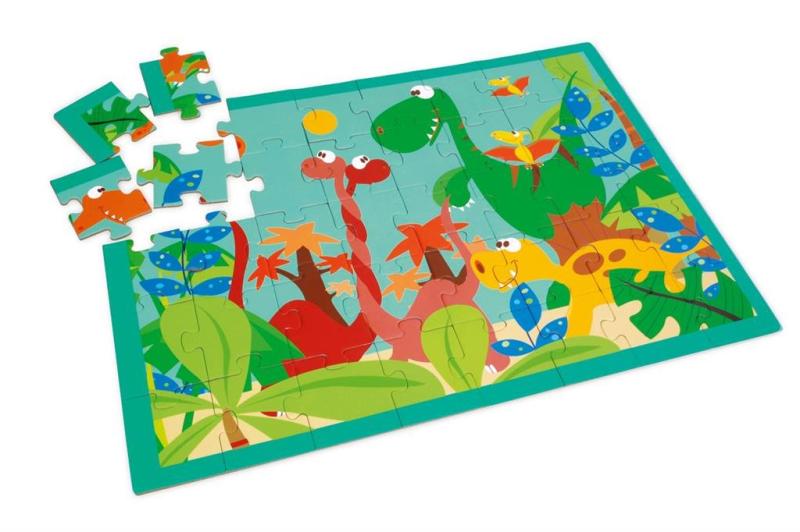 スクラッチ (Scratch) パズル ダイナソー 40ピース 60cm x 43.5cm ジグソーパズル ...