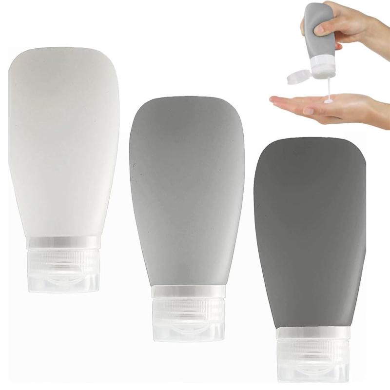 トラベルボトル3個 90ml 旅行用 シャンプー セット 旅行 便利グッズ 詰め替えボトル 容器