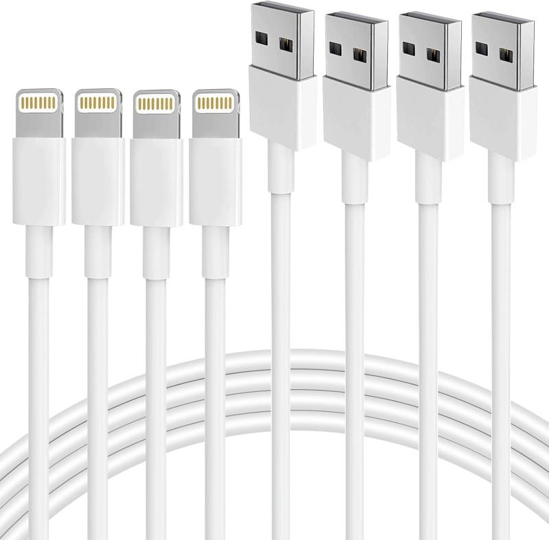 2025正規iPhone 充電ケーブル ライトニングケーブル 1M 4本セット 2.4A急速充電 USB 充電コード 高速データ転送 断線防止 超高耐久 i-Phone 14/14 Pro/13/13 Pro/12/11/X/8/8plus/7/6/iP
