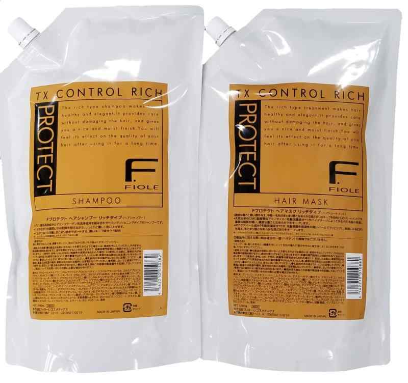 フィヨーレ Fプロテクト シャンプー リッチ 1000ml マスク リッチ 1000g 詰め替えセット×2 モイスチャライジング