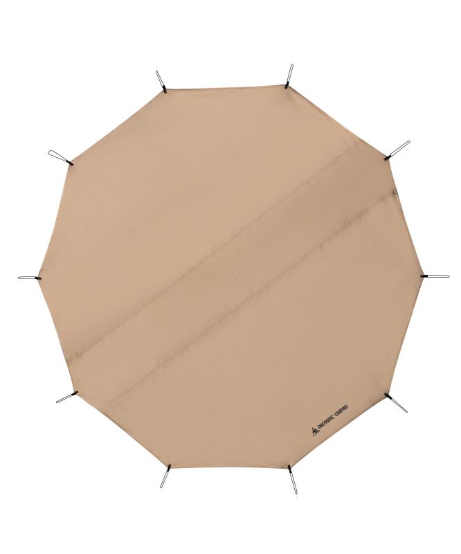 eTigris グランドシート Rock Fortress ホットテント専用 テントシート 耐水圧5000mm 汚れ防止 耐摩耗 直径360cm キャンプ/アウトドア用