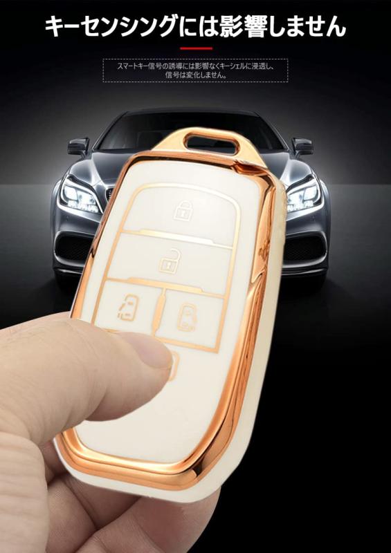トヨタ向けの キーケース キーホルダー キーカバー キー保護 新型 ヴォクシー ノア 90 系 キーケース アルファード ヴェルファイア30系に適用 落ちにく 傷 防止 オシャレ 5ボダン