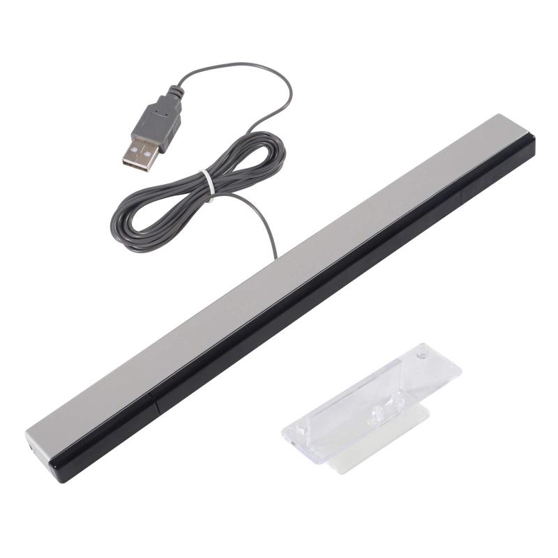 Wii用USBセンサーバー、ntendo WiiおよびWii U用USB有線センサーバー互換性 - ntendo Wii、Wii Uコンソール、PC Dolphin Emulator用のUSB有線赤外線センサーバー。 コンピューターを使用してエミュレーターを実行するときは、リモコンを認識するためのBluetoothレセプター(コンピューター内蔵または追加の機器)があることを確認してください。注:USB有線センサーバーにはBluetoothレセプターが内蔵されていません。通常のセンサーバーと同じように機能し、Wiiリモコンの空間参照を提供します。特徴 - テレビ、モニター、または滑らかな表面に簡単に取り付けられる接着剤付きスタンド付き。サイズ - 8.2フィート/250cmのケーブルにより、センサーバー、センサーバーの配置に便利です。長さ:9.5インチ使いやすい - プラグアンドプレイ、WiiまたはWii Uコンソールの完璧な交換または追加センサー。のセンサーバーと同じように機能しますが、USBポートで駆動します。