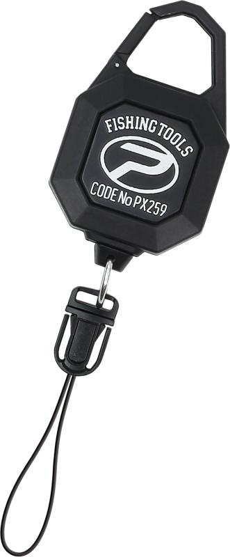 プロックス PROX マルチレングス 尻手ロープ 釣竿 ロッド タモ ランディングネット 落下防止 紛失防止 伸縮性 コンパクト 高強度 耐久性 カラビナ付き フィッシング 磯釣り 堤防 船釣り ルアー エサ釣り アウトドア レジャー 釣り具 スパイラル ブラック PX259K