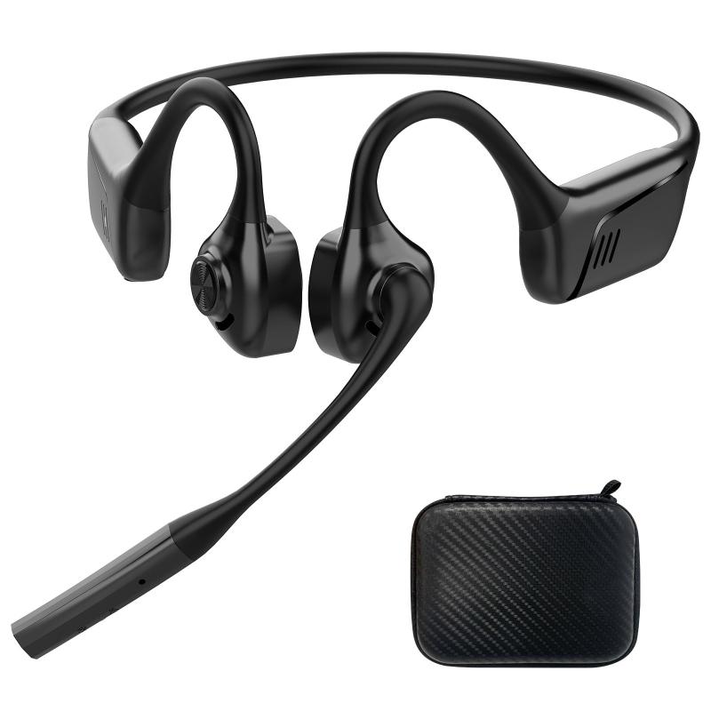 2026 grade オープンイヤー イヤホンワイヤレス ビジネスモデル マイク付き Bluetooth5.1 空気伝導 イヤホン マイク内蔵 ノイズキャンセリング 急速充電 クリアな通話体験 テレワーク/オンラ tsunagu2017-10098511 TsuNaGu2017 パッケージ画像