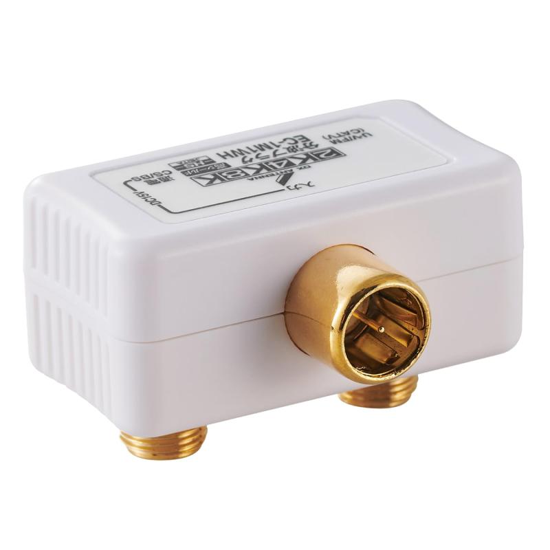 エレコム 分波器 アンテナ分波器・混合器 2K 4K 8K(3224MHz)対応 地デジ・BS/CS放送対応 高シールド・金メッキ加工 F形コネクタ式 EC-1M2WH(H)
