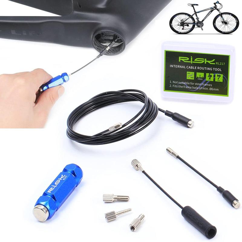 自転車 バイク 内部 ケーブル ルーティングツール フレームセット 自転車フレームシフト用 油圧ワイヤー 内部配置ガイド マグネット付き ケーブルガイド インストーライン ツール