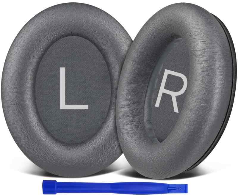 イヤーパッド for Bose (QC45/QC SE/QC Wireless) ヘッドセット 用 交換 クッション-対応機種QuietComfort 45 (QC45)/QuietComfort SC (QC SC)/QuietComfort SE (QC SE)/QuietComfort Wireless Over-ear ヘッドセットと互換性があります。ご購入前に、お使いのヘッドセットモデルをご確認ください。音を強化させ使い古されたヘッドホンパッドは音質に悪い影響を及ぼしていますが、が正確で精密にモデルさせたイヤーパッドはヘッドセットの性能への悪い影響はまったく、普通のように使用できます。もちろん、ボロボロになったヘッドホンパッドの見た目も再びキレイに復活できます。快適な装着感より厚くして高密度フォームで作られたイヤーパッドはフィット感がとても良くて耳につけると密閉感があり、気密性が高いです。そして、高品質のソフトのプロテインレザーを採用して、パッドが柔らかくて耳触りもいいです。長時間使用時に耳への負担も軽減できて快適に使用できます。ノイズアイソレーションと快適さを両立させます。簡単に取り付けられるユーザーガイドに従って、付属させたインストールツールを利用して、イヤーパッドの取り替えることを簡単にできます。とても便利で迅速の操作が実現できます。（万が一わかりにくい点がありましたら、。）は今後よりプロフェッショナル、人間工学に基づくイヤーパッドの開発を続けていきます。ご使用中に何か問題がある場合は、。