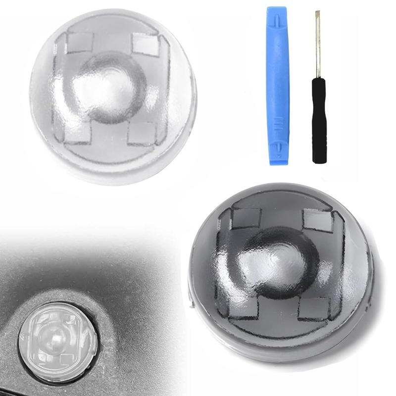 オートライト センサーカバー 自動調光 点灯 感度 調整 18mm 2個 ダイハツ トヨタ レクサス 車用 互換 汎用 自動車部品 パーツ アクセサリー 取り付け工具付属 透明 クリア 透明灰 スモークグレー 車内 ドレスアップ カスタム 光センサー 自動点灯 ヘッドライト 交換 部品