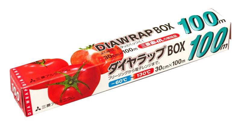 三菱アルミニウム ダイヤ ラップ BOX 業務用 透明 幅30cm×長さ100m 耐熱温度 -60度~130度 よく伸び ピタッとくっつく