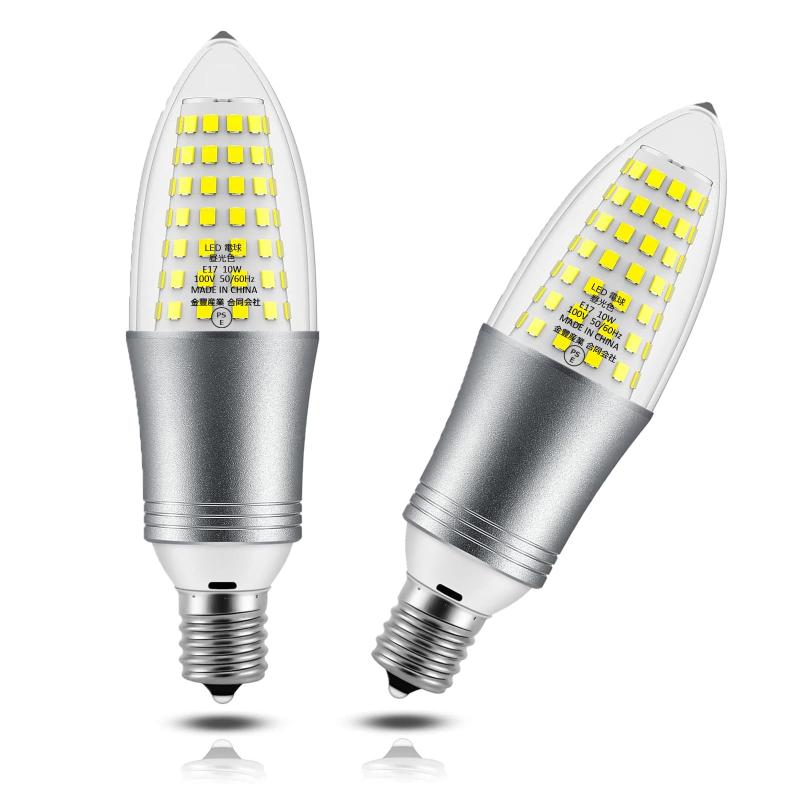 E17 LED電球 10W 1200LM 高輝度 E17口金 電球 100W形相当 E17 電球 省エネ 広配光タイプ 高演色 断熱材施工器具対応 密閉形器具対応 非調光対応（2個入り）