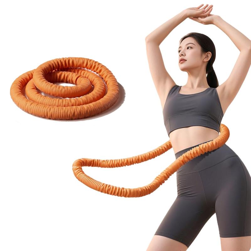 フラフープ 1.4kg ソフトフラフープ ダイエット用 ウェイト付き ベリー フィットネス ポリエステル ソフトスプリングフープ 加重 折りたたみ式 ポータブル フラサークル 脂肪燃焼 筋トレ シ新登場の進化-スプリングフラフープこのソフトスプリングフラフープは大人向け設計。連続回転でウエストと腹部の筋肉を効率よく刺激し、お腹周りの引き締めとスリムなシルエットを実現します。魅力的なくびれと腹部のラインを形成し、筋力や体幹のバランスを向上させ、美しいボディラインへと導きます。