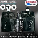 【ハホニコ ザラメラメ 3点 セット】 No.1 1000g / イオンチェンザー ザ ガンマー 500ml / No.3 1000g トリートメント サロン専売品 ポンプ付き スプレーヘッド付き ハホニコ トリートメント ラメラメ