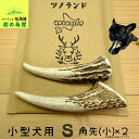 【小型犬用 角先(小) 2本セット】 鹿の角 犬のおもちゃ 犬用 おもちゃ 噛んでも 壊れない 手作り 硬い 丈夫 人気 頑丈 鹿角 天然 無添加 蝦夷鹿 ペット ペット用品 犬 ドッグガム 角ガム クセになる おやつ ご褒美 硬いおもちゃ 歯磨き ガジガジくん