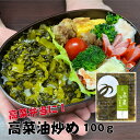 高菜油炒め 100g 九州産 宮崎産 熟成