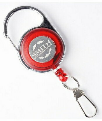 スミス カラビナリール レッド 【メール便発送】 釣具