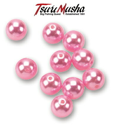 釣武者 誘いパール 8φ 30コ入 ピンク / 底物 石鯛 仕掛 【メール便発送】