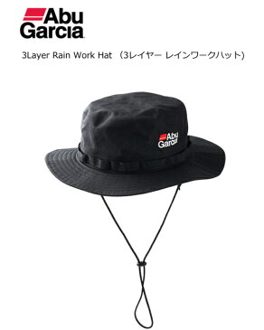 アブ ガルシア 3レイヤー レインワークハット ブラック フリーサイズ / セール対象商品 (1/16(水) 12:59まで)