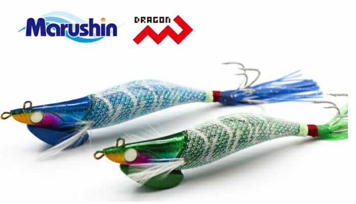 【セール】 マルシン漁具 クラーケン キラー TYPE1 (ブルー&グリーン) 3号 2本入り / 蛸餌木のサムネイル