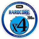 デュエル ハードコアX4 5色イエローマーキング 200m 2号 / PEライン つり具 【メール便発送】