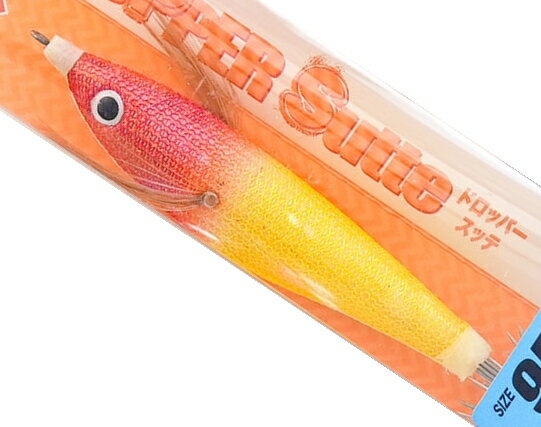 マルシン漁具 ドロッパースッテ 95mm #アカキ (夜光) / イカメタル用スッテ 【メール便発送】