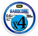 デュエル ハードコア X4 300m 4号 5色 イエローマーキング / PEライン 【釣具】 【メール便発送】