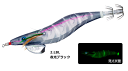 デュエル (DUEL) アオリーQ 3D 4.0号 #2.LBL 夜光ブラック / エギング 餌木 釣具 【メール便発送】
