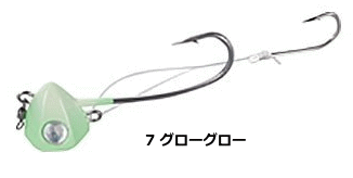 ハヤブサ 無双真鯛 貫撃テンヤ SE100 5号 #7 グローグロー / タイテンヤ 一つテンヤマダイ  