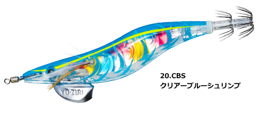 デュエル (DUEL) アオリーQ 3D 4.0号 #20.CBS クリアーブルーシュリンプ / エギング 餌木 釣具 【メール便発送】