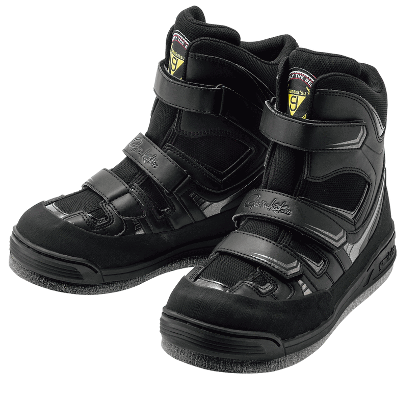 がまかつ フェルトスパイクシューズ (パワータイプ) GM-4514 ブラック×ブラック 5L(29.0～30.0cm)サイズ / 磯靴 