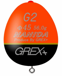 グレックスプラス GREX+ ナミダ 45 (NAMIDA 45) 5B オレンジ / ウキ 【釣具】