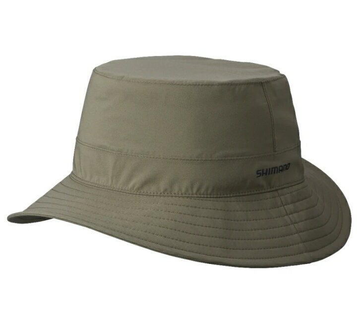 シマノ レイン バケットハット CA-063V ダークカーキ Sサイズ / 帽子 shimano 釣具 (SP)