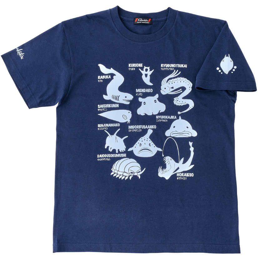 がまかつ Tシャツ (深海生物) GM-3678 ネイビー Mサイズ / ウェア gamakatsu