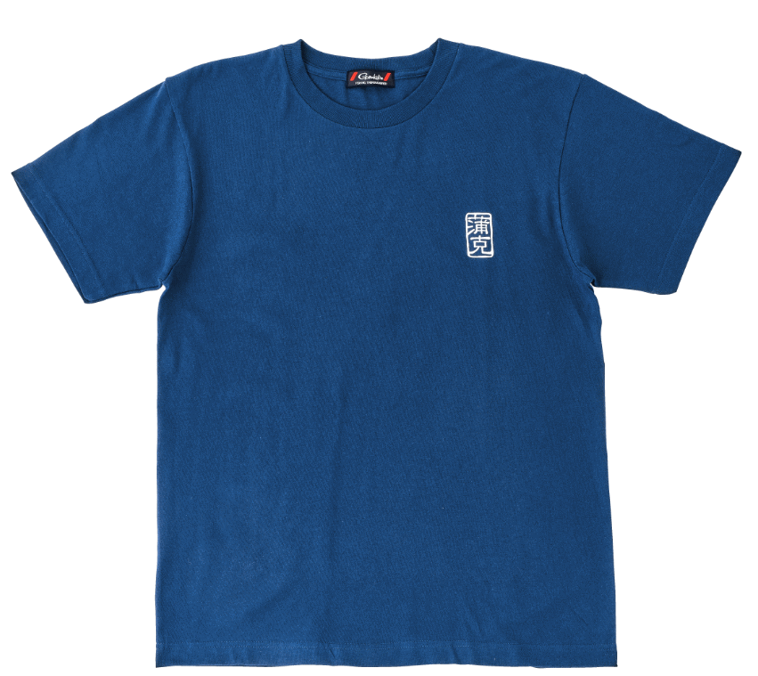 がまかつ Tシャツ (魚の漢字) GM-3689 インディゴ LLサイズ / ウェア gamakatsu