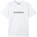 シマノ ドライロゴTシャツ ショートスリーブ SH-021W ホワイト Sサイズ shimano 釣具 (SP) 【GWセール】