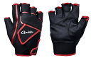 がまかつ CORDURA (R) トーナメントグローブ (5本切) GM-7293 ブラック×レッド LLサイズ 【メール便発送】 gamakatsu 【期間限...