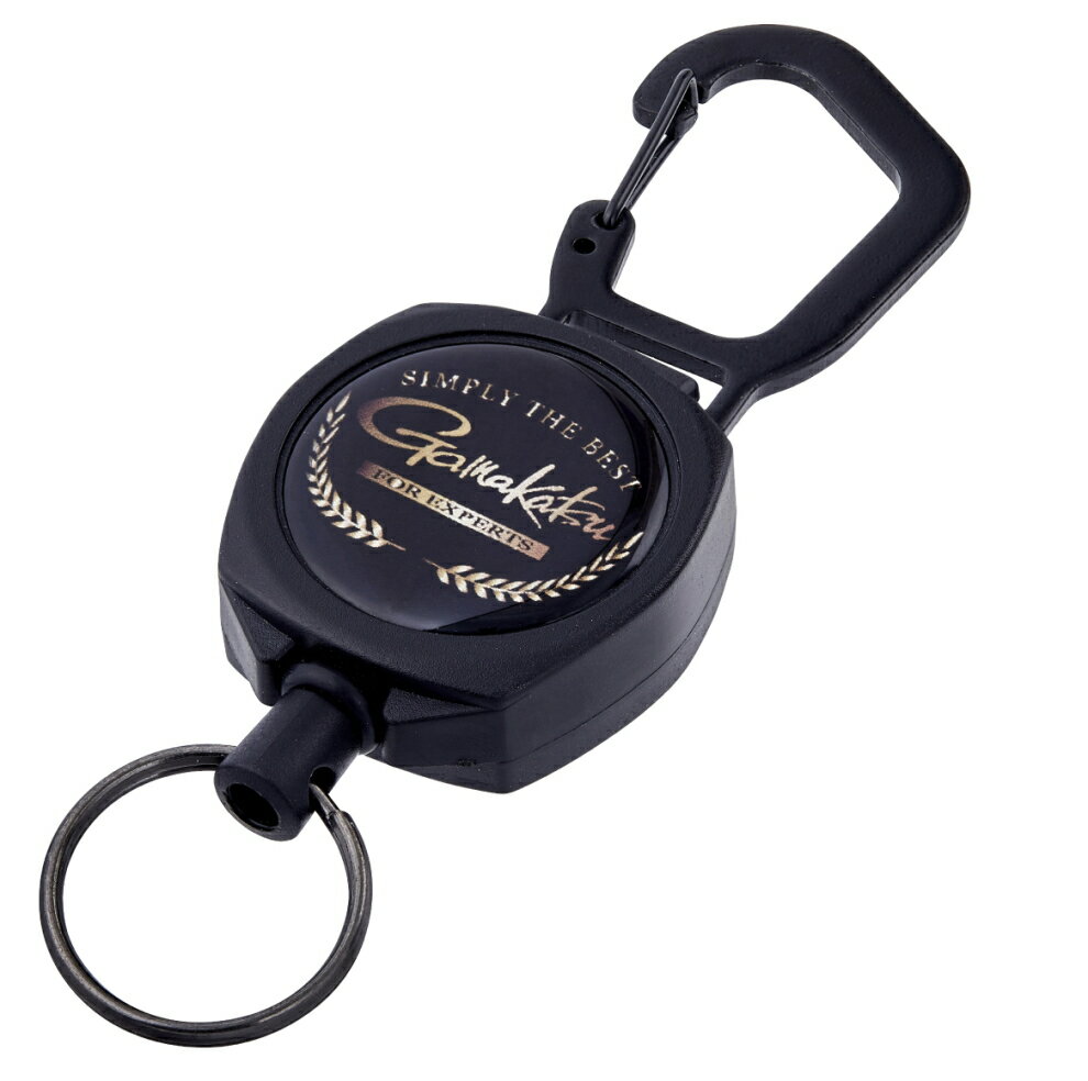 がまかつ BIG カラビナリール GM-2592 ブラック(Gamakatsu) 【メール便発送】