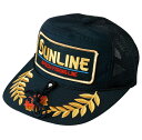 サンライン キャップ CP-2501 ブラック フリーサイズ / 帽子 【sunline】
