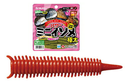 エコギア パワーミニイソメ 極太 #赤イソメ / ワーム ルアー 釣具 【メール便発送】 マルキュー