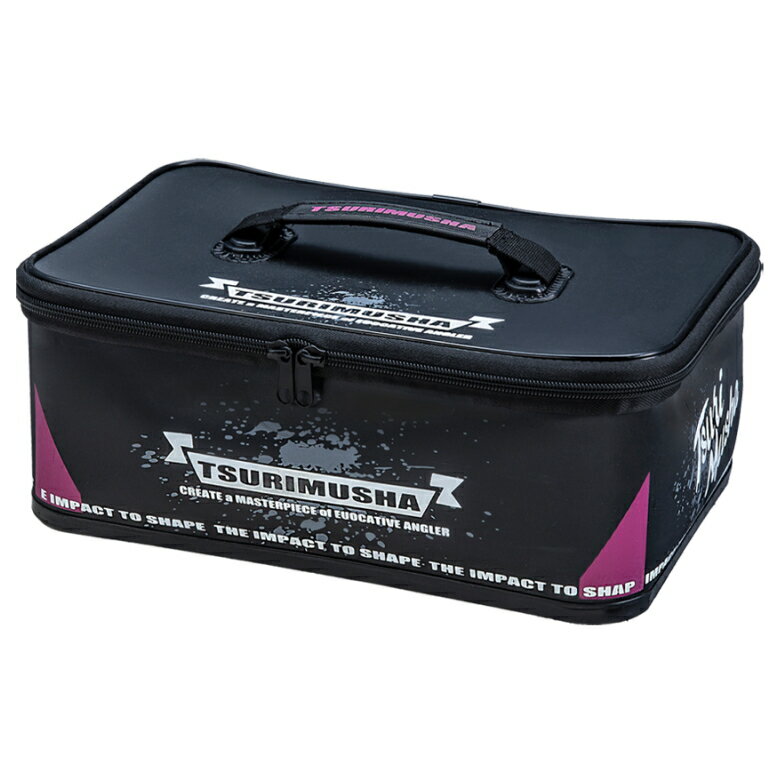 釣武者 ツール＆ランチBOX 長方形タイプ フラグブラック 釣具