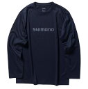 シマノ ドライロゴTシャツ ロングスリーブ SH-022W ピュアネイビー Lサイズ / (SP) shimano 釣具 【GWセール】