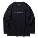 シマノ ドライロゴTシャツ ロングスリーブ SH-022W ブラック Sサイズ shimano 釣具 (SP) 【GWセール】