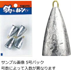 タカタ 吊鐘オモリ つりがねおもり パック入 8号 / 錘 シンカー 釣具 【メール便発送】
