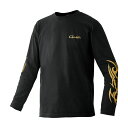 がまかつ ロングスリーブTシャツ GM-3769 ブラック Mサイズ gamakatsu 【週末セール対象商品】
